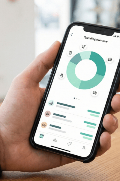 N26 mobile banking app showing spending overview