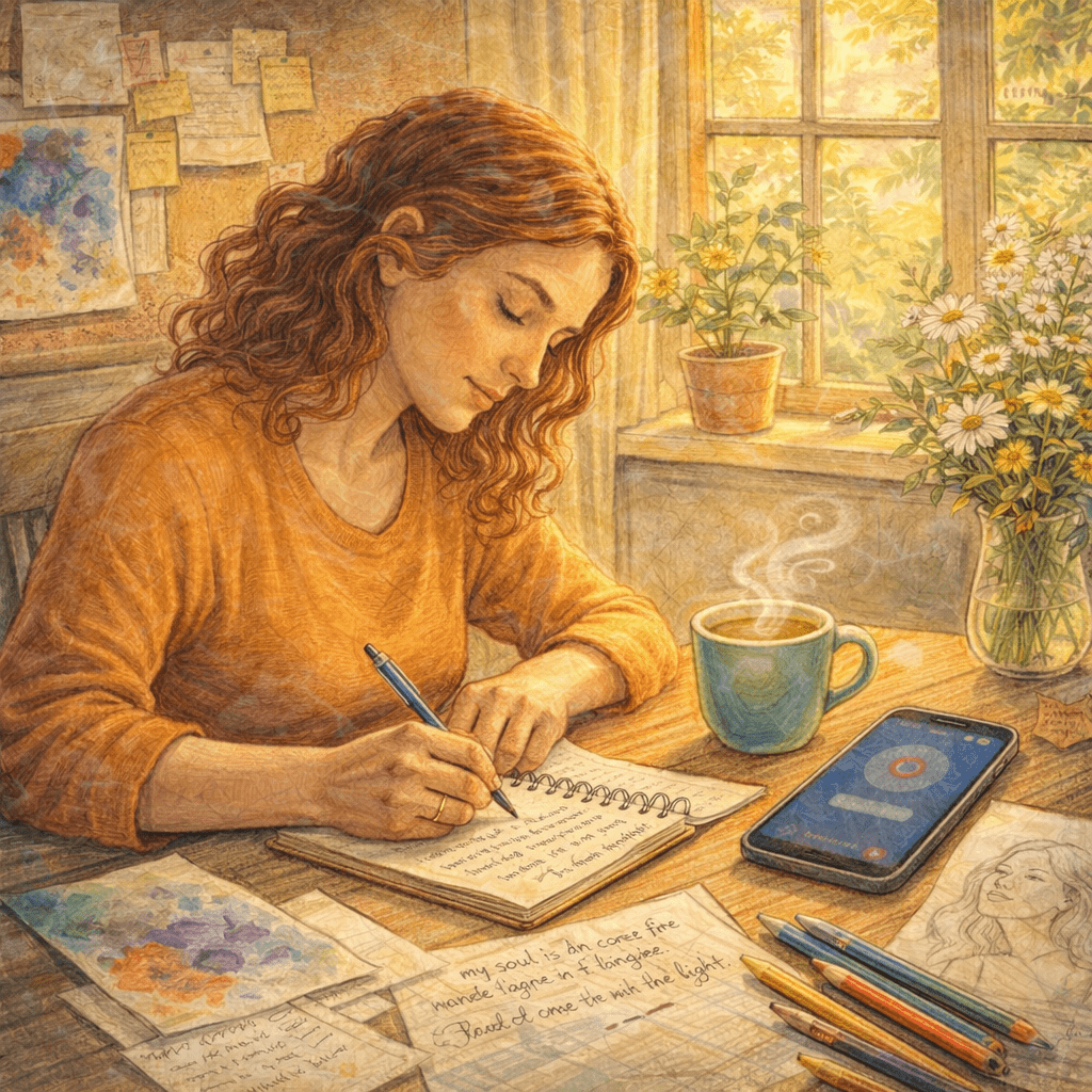 Morning reflections and creativity at work