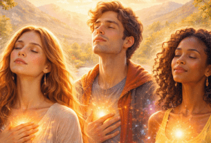 Radiance of inner strength and peace