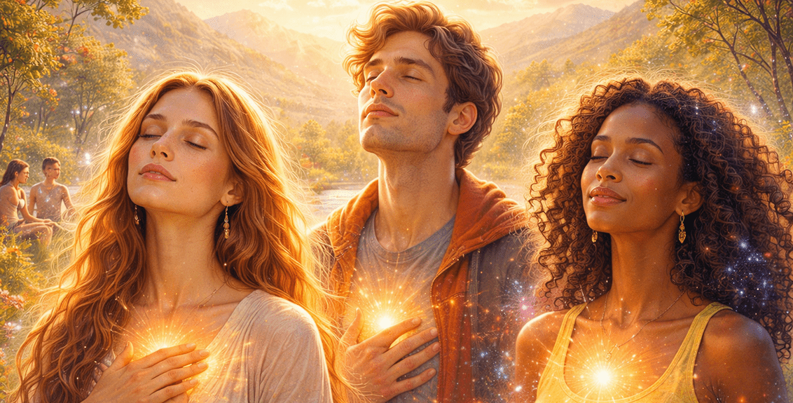 Radiance of inner strength and peace