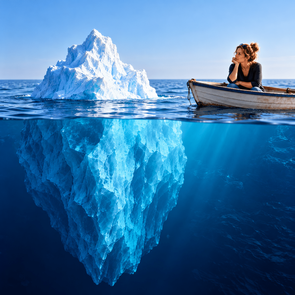Contemplation Beneath the Iceberg